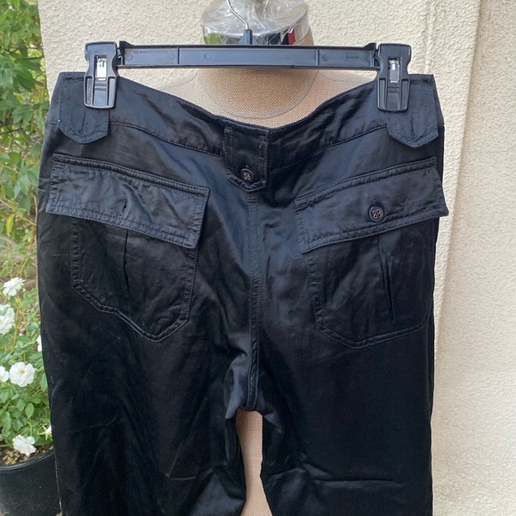 Roberta Scarpa Made in Italy stunning satin looking cargo joggers w/pockets - Picture 4 of 16